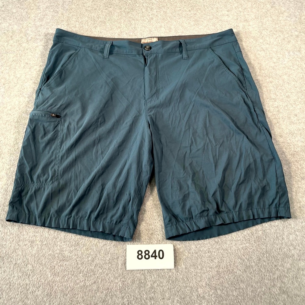 Original Weatherproof Vintage Trail Shorts Mens 40 Blue Stretch Hiking Outdoorโ
